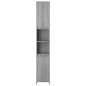 vidaXL Armario de baño madera contrachapada gris Sonoma 30x30x183,5 cm
