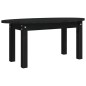 vidaXL Mesa de centro de madera maciza de pino negro 80x40x35 cm vidaXL Mesa de centro de madera maciza de pino negro 80x40x35 cm