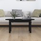 vidaXL Mesa de centro de madera maciza de pino negro 80x40x35 cm vidaXL Mesa de centro de madera maciza de pino negro 80x40x35 cm