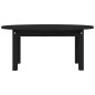 vidaXL Mesa de centro de madera maciza de pino negro 80x40x35 cm vidaXL Mesa de centro de madera maciza de pino negro 80x40x35 cm