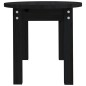 vidaXL Mesa de centro de madera maciza de pino negro 80x40x35 cm vidaXL Mesa de centro de madera maciza de pino negro 80x40x35 cm