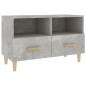 vidaXL Mueble para TV madera contrachapada gris hormigón 80x36x50 cm