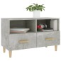 vidaXL Mueble para TV madera contrachapada gris hormigón 80x36x50 cm