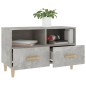 vidaXL Mueble para TV madera contrachapada gris hormigón 80x36x50 cm