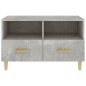 vidaXL Mueble para TV madera contrachapada gris hormigón 80x36x50 cm