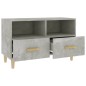 vidaXL Mueble para TV madera contrachapada gris hormigón 80x36x50 cm