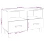 vidaXL Mueble para TV madera contrachapada gris hormigón 80x36x50 cm