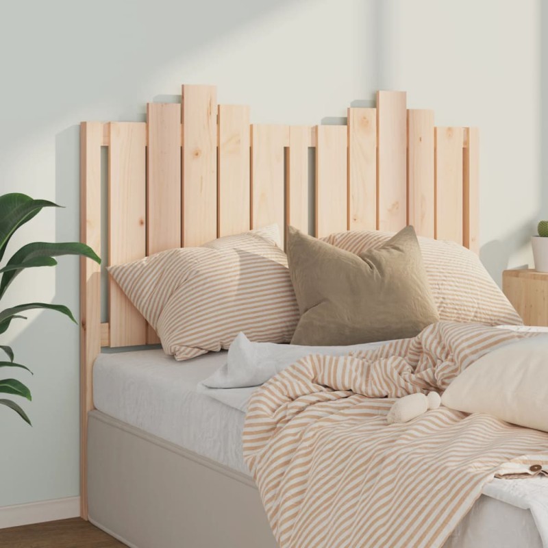 vidaXL Cabecero de cama madera maciza de pino 126x4x110 cm vidaXL Cabecero de cama madera maciza de pino 126x4x110 cm