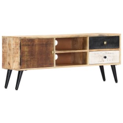 vidaXL Mueble para TV de madera maciza de mango 115x30x47 cm