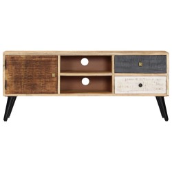 vidaXL Mueble para TV de madera maciza de mango 115x30x47 cm