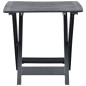 vidaXL Mesa de jardín plegable de plástico gris antracita 79x72x70 cm vidaXL Mesa de jardín plegable de plástico gris antracita 79x72x70 cm