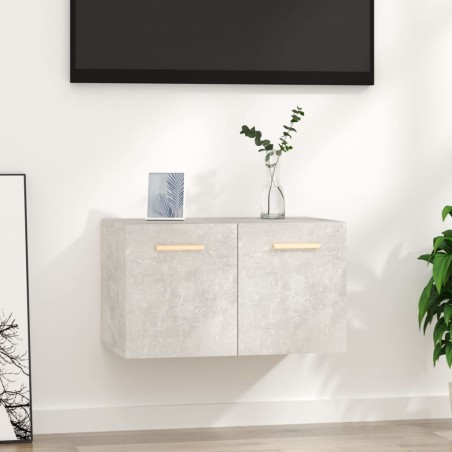 vidaXL Armario pared madera contrachapada gris hormigón 60x36,5x35 cm