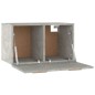 vidaXL Armario pared madera contrachapada gris hormigón 60x36,5x35 cm vidaXL Armario pared madera contrachapada gris hormigón 60x36,5x35 cm
