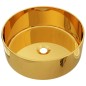 vidaXL Lavabo 40x15 cm cerámica dorado