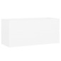 vidaXL Armario para lavabo madera contrachapada blanco 100x38,5x45 cm vidaXL Armario para lavabo madera contrachapada blanco 100x38,5x45 cm