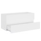vidaXL Armario para lavabo madera contrachapada blanco 100x38,5x45 cm vidaXL Armario para lavabo madera contrachapada blanco 100x38,5x45 cm
