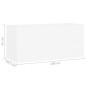 vidaXL Armario para lavabo madera contrachapada blanco 100x38,5x45 cm vidaXL Armario para lavabo madera contrachapada blanco 100x38,5x45 cm