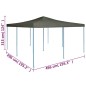 vidaXL Cenador plegable gris antracita 5x5 m vidaXL Cenador plegable gris antracita 5x5 m