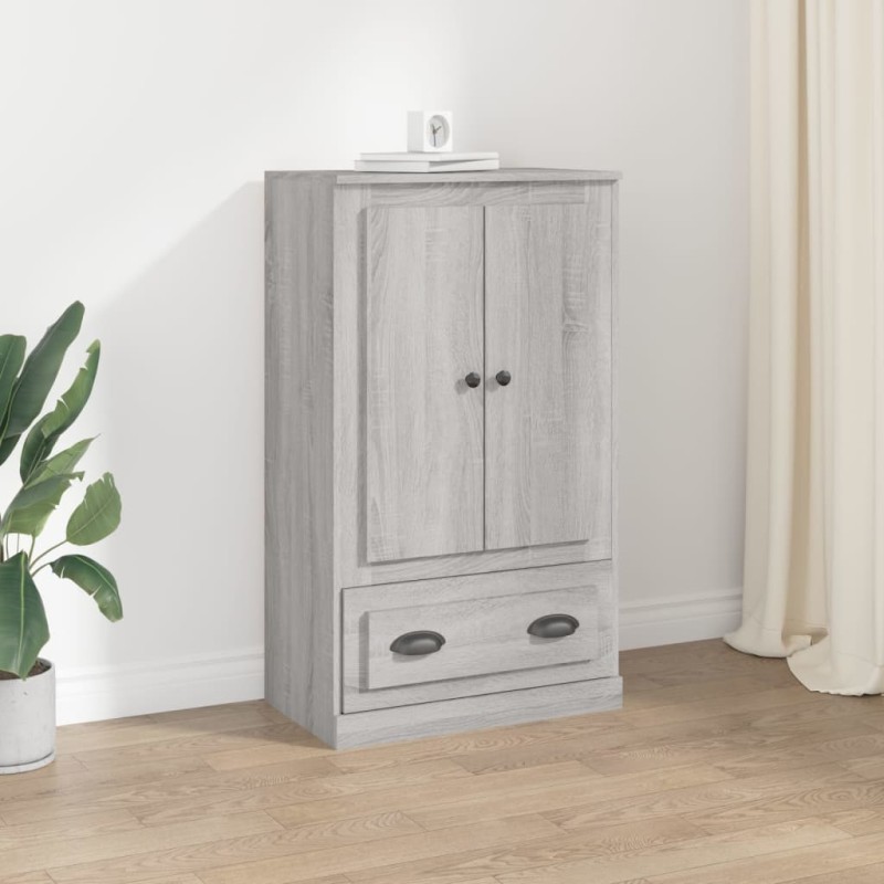 vidaXL Aparador de madera contrachapada gris Sonoma 60x35,5x103,5 cm vidaXL Aparador de madera contrachapada gris Sonoma 60x35,5x103,5 cm