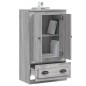 vidaXL Aparador de madera contrachapada gris Sonoma 60x35,5x103,5 cm vidaXL Aparador de madera contrachapada gris Sonoma 60x35,5x103,5 cm