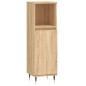 vidaXL Set de muebles de baño 3 pzas madera contrachapada roble sonoma vidaXL Set de muebles de baño 3 pzas madera contrachapada roble sonoma