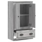 vidaXL Aparador de madera contrachapada gris Sonoma 60x35,5x103,5 cm vidaXL Aparador de madera contrachapada gris Sonoma 60x35,5x103,5 cm