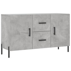 vidaXL Aparador de madera de ingeniería gris hormigón 100x36x60 cm