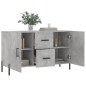 vidaXL Aparador de madera de ingeniería gris hormigón 100x36x60 cm