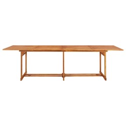 vidaXL Mesa de comedor jardín 280x90x75 cm madera maciza de acacia 