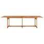 vidaXL Mesa de comedor jardín 280x90x75 cm madera maciza de acacia vidaXL Mesa de comedor jardín 280x90x75 cm madera maciza de acacia