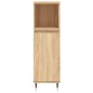 vidaXL Set de muebles de baño 3 pzas madera contrachapada roble sonoma vidaXL Set de muebles de baño 3 pzas madera contrachapada roble sonoma