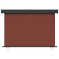 vidaXL Toldo lateral de balcón marrón 165x250 cm