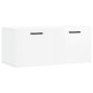 vidaXL Armario de pared madera ingeniería blanco brillo 80x36,5x35 cm vidaXL Armario de pared madera ingeniería blanco brillo 80x36,5x35 cm