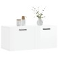 vidaXL Armario de pared madera ingeniería blanco brillo 80x36,5x35 cm vidaXL Armario de pared madera ingeniería blanco brillo 80x36,5x35 cm