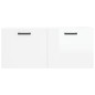 vidaXL Armario de pared madera ingeniería blanco brillo 80x36,5x35 cm vidaXL Armario de pared madera ingeniería blanco brillo 80x36,5x35 cm