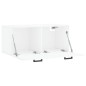 vidaXL Armario de pared madera ingeniería blanco brillo 80x36,5x35 cm vidaXL Armario de pared madera ingeniería blanco brillo 80x36,5x35 cm