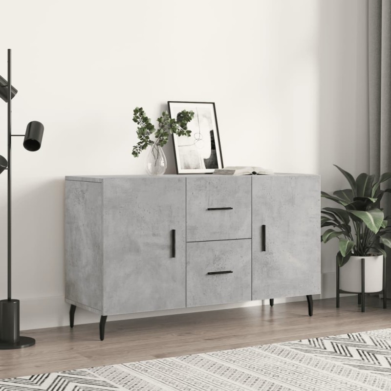 vidaXL Aparador de madera de ingeniería gris hormigón 100x36x60 cm vidaXL Aparador de madera de ingeniería gris hormigón 100x36x60 cm