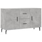 vidaXL Aparador de madera de ingeniería gris hormigón 100x36x60 cm vidaXL Aparador de madera de ingeniería gris hormigón 100x36x60 cm