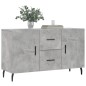 vidaXL Aparador de madera de ingeniería gris hormigón 100x36x60 cm vidaXL Aparador de madera de ingeniería gris hormigón 100x36x60 cm