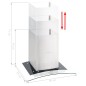 vidaXL Campana extractora de pared 60 cm acero inoxidable 756 m³/h LED vidaXL Campana extractora de pared 60 cm acero inoxidable 756 m³/h LED