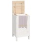vidaXL Baúl para la colada madera maciza de pino blanco 44x44x76 cm vidaXL Baúl para la colada madera maciza de pino blanco 44x44x76 cm