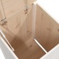vidaXL Baúl para la colada madera maciza de pino blanco 44x44x76 cm vidaXL Baúl para la colada madera maciza de pino blanco 44x44x76 cm