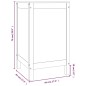 vidaXL Baúl para la colada madera maciza de pino blanco 44x44x76 cm vidaXL Baúl para la colada madera maciza de pino blanco 44x44x76 cm