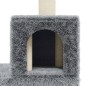 vidaXL Rascador para gatos con postes de sisal gris claro 188 cm vidaXL Rascador para gatos con postes de sisal gris claro 188 cm