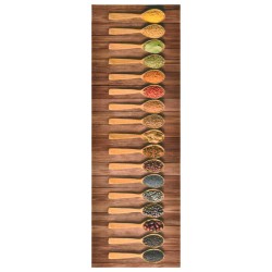 vidaXL Alfombra de cocina lavable Spoons 60x300 cm