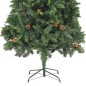 vidaXL Árbol de Navidad artificial con piñas verde 210 cm vidaXL Árbol de Navidad artificial con piñas verde 210 cm