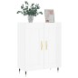 vidaXL Aparador de madera contrachapada blanco brillante 69,5x34x90 cm vidaXL Aparador de madera contrachapada blanco brillante 69,5x34x90 cm