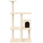 vidaXL Rascador para gatos con postes de sisal color crema 119 cm vidaXL Rascador para gatos con postes de sisal color crema 119 cm