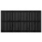 vidaXL Cabecero de cama de pared madera maciza pino negro 166x3x90 cm