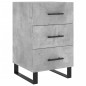 vidaXL Mesita de noche madera de ingeniería gris hormigón 40x40x66 cm vidaXL Mesita de noche madera de ingeniería gris hormigón 40x40x66 cm